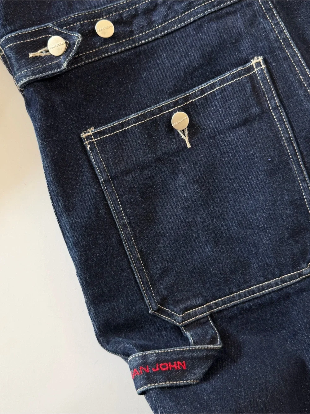 Sean John VTG Y2K Coveralls Denim Jumpsuit Kids Large 16 18 Mens XS Womens Small